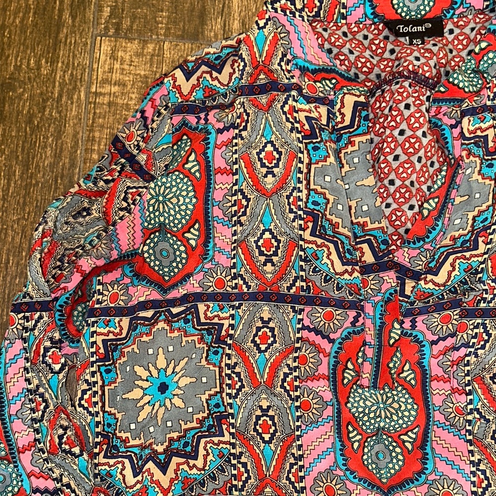 Tolani Boho Print Dress Bundle XS Colorful Paisley Tunic Dresses - Picture 3 of 16
